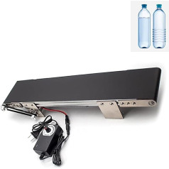 Förderband – Einstellbare Geschwindigkeit Kleine Desktop-Frachtspur für Lebensmittelverarbeitung & Produktverpackung – Beliebtes wissenschaftliches Reibungsexperiment für verbesserte Arbeitseffizienz