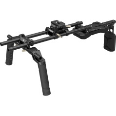 SMALLRIG Shoulder Rig Kit (Classic Version) Double Handles 15mm Bars Universal Shoulder Video Rig with Quick Release for Arca SmallRig Follow Focus DSLR Camcorder - 4480