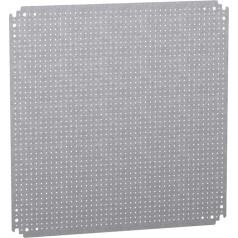 Schneider NSYMF66 Microperf. Mounting plate H600xW600m. Opening. Dia. 3.6mm to 12.5 mm spacing