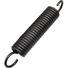 Zugfedern, Doppelhaken-Zugfeder, Federstahl, Drahtdurchmesser 4 mm, Außendurchmesser 40 mm, freie Länge 100–200 mm, 1 Stück(4 x 40 x 140 mm)