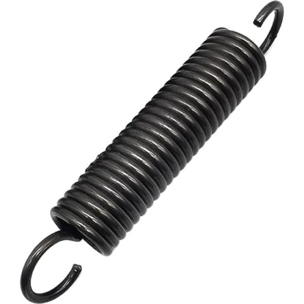 Zugfedern, Doppelhaken-Zugfeder, Federstahl, Drahtdurchmesser 4 mm, Außendurchmesser 43 mm, freie Länge 200–500 mm, 1 Stück(4 x 43 x 260 mm)