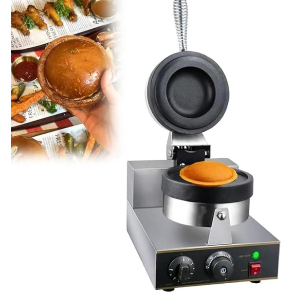 Doppelseitig Beheizter Burger-Maker Maschine, kommerzielle elektrische Eismaschine, Edelstahl-Eismaschine, 50–300 °C, einstellbare Temperatur, HamPress