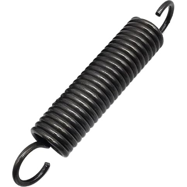 Zugfedern, Doppelhaken-Zugfeder, Federstahl, Drahtdurchmesser 6 mm, Außendurchmesser 40 mm, freie Länge 100-200 mm, 1 Stück(6 x 40 x 160 mm)