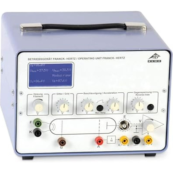 3B Scientific Physics Teaching Aid - Operating Device for Franck Hertz Experiment (230 V, 50/60 Hz) - for the Detection of Discrete Energy States in Atoms