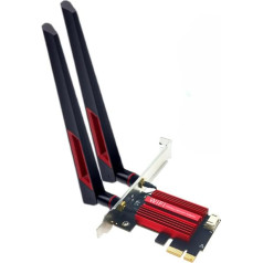 WiFi 7 Intel BE200 Wireless Network Card BE200NGW | Bluetooth 5.4 | With Heatsink and 10dB Antenna | 8774 Mbps | 802.11AX MU-MIMO OFDMA | Tri-Band 2.4G / 5G / 6 | For Windows 10/11 64bit