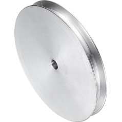 QUARKZMAN V-type pulley 6 mm bore 80 mm outer diameter single groove aluminium alloy for motor shaft drill 6 mm (1/4 inch) PU moulding tape