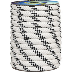 Corderie Italiane 1038931 – 00 Braid Nautica, 16 MM-75 MT, White with Blue Plastic Label, Color White with Blue Marker