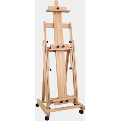 CONGRUI Staffelei, multifunktionaler Ölgemälde-Rahmen, Präsentationsständer, Werbewerbung, Holzstaffelei, Ausstellungen, Anwendbarer Anlass, Buche (Holzfarbe)