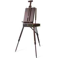CONGRUI Staffelei aus Kiefernholz, tragbar, faltbar, für Künstler, Schwarz