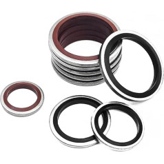 Unterlegscheibe Dichtung m5 m6 m8 m10 m12 m14 m16 ~ m60 Verbundscheibe Metall Gummi FKM Ölablassschraube Dichtung O-Ring-Sortiment(316 NBR,ID14_10PCS)