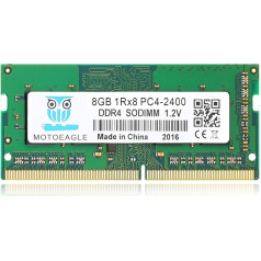 8GB DDR4 2400MHz SODIMM 1RX8 PC4-19200 (PC4-2400T) CL17 Non-ECC Laptop RAM Memory Module