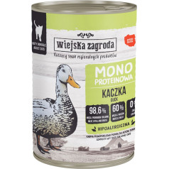 Wiejska Zagroda - monoprotein pīle - pieaugušajiem - mitrā kaķu barība - 400g