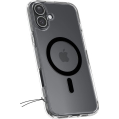 Spigen Aizmugurējais korpuss iPhone 16 Plus Ultra Hybrid Mag ar MagSafe - caurspīdīgi melns