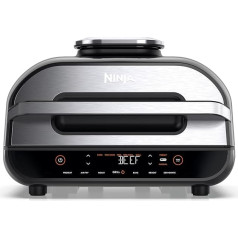 Ninja Foodi MAX [AG551EU] Grill & hot air fryer with digital temperature sensor, 3.8 L capacity, 6 cooking functions, 2460 W, gray / silver