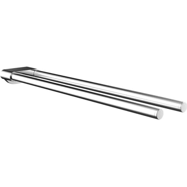 Emco Flow 430mm Fixed Double Arm Towel Rail - Chrome
