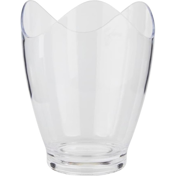 KitchenCraft BarCraft Wine Cooler Bucket, 1 Bottle Design with Wavy Edge, Plastic, 10 Litres