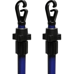 Telescopic Washing Line Support Rod Clothes Line Heavy Duty Home Garden Clothes Line Dryer Clothes Airer Extendable to 8ft