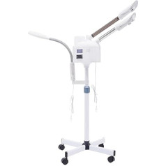 Facial Steamer 3-in-1 Spa Salon Combination Device Vapozon Steamer Ozone Magnifying Light Humidifier Cosmetic Studio Face Sauna Evaporation