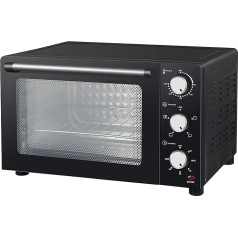 Melchioni family Enjoy Electric Vented Oven 31 Lt, Alloy Steel, 31 Litres, Black
