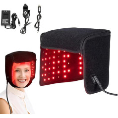 YTUOL Hair Growth Therapy Cones with 168 660nm and 56 880nm LED Beads, Running Time 10-90 Minutes, 5-Level Adjustable Brightness, For Fuller, Thicker Hair, Reduces Hair Loss