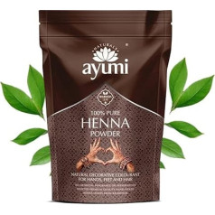 Ayumi, Pure Henna Powder, Natural Hair Colouring, 1 x 200 g