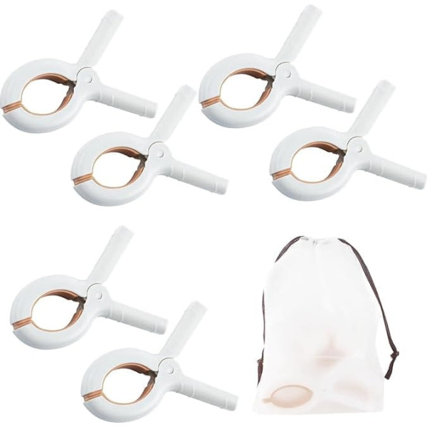 QOPAHI 6 x Handtuchklammern für Sonnenliegen, groß, starker Halt, rutschfeste Handtuchklammern für Sonnenliege, Wäscheleine, Wäscheleine, Wäscheleine, Pool, Stühle, Sonnenliegen, mit