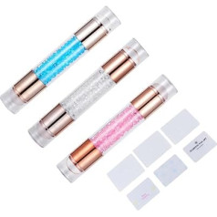 Happyyami 3Stücke Nagelstempel Maniküre Nageldekor Zubehör für Nagelkunst für DIY Nail Art und Designs