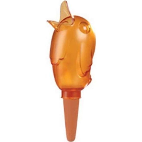 Scheurich Bördy S Water Dispenser, 8 x Orange, 90 ml Capacity, Watering Balls Small with Clay Base, Water Dispenser Plants and Flowers, Terracotta Handle