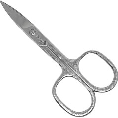 Solingen Nail Scissors 9 cm - Stainless Steel with Curved Cutting Surface • Extra Sharp for Precise Nail Care • Ideal for Manicure & Pedicure • Made in Germany