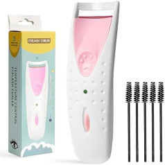 BUTBU Heated Eyelash Curler Electric, Quick Heating Eyelash Comb, Eyelash Curler Electric with Silicone Heating Pad, Natural Swing, Makeup Tool for Women and Girls (No Battery)
