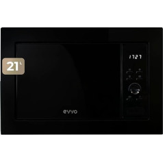 EVVO Mi30 Integrated Microwave Oven - Black