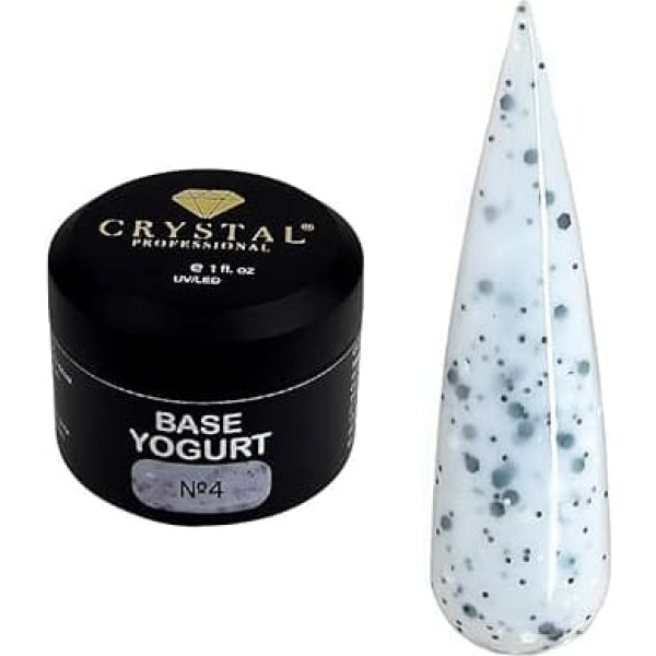 Base Coat UV Gel 50 ml | Unterlack für Fingernägel mit joghurtartiger Konsistenz und starker Haftung | Camouflage Base Coat für professionellen Halt | UV Nagellack | Weiß und Grau 004