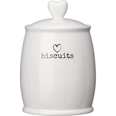 Premier Housewares Charm Biscuit Canister - White