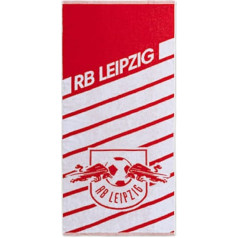 RB Leipzig Bath Towel - Stripe - Red/White Stripes 70 x 140 cm Bath Towel RBL - Plus Bookmark We Love Football