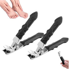 Outfany Nagelmeister Pro, Outfany Nail Clippers, Outfany Toe Nail Clipper, Wide Jaw Opening Nail Clipper (2 Pieces)