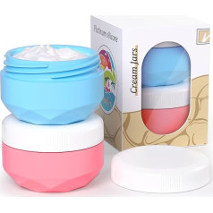 Vinofes Travel Containers for Toiletries, Silicone Cream Jars, BPA Free, TSA Approved, 1.7 Oz, Travel Size Leakproof Travel Utensils with Lids for Cosmetics, Face, Hand, Body Cream (2