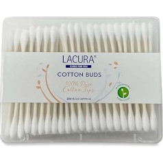 Lacura 400 x 100% Pure Cotton Biodegradable Buds