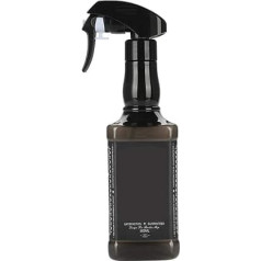 500 ml Mist Spray Bottle Empty 1 L Salon Barber Hair Tools Water Chemistry Resistant for Spray Bottles for Hair, Plastic Hairdresser Spray Bottle Sprayer [Black]