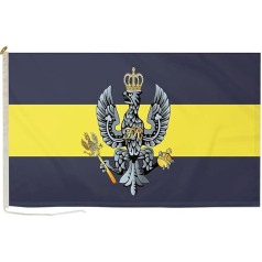 Duraflag Royal Hussars 5ft x 3ft with Rope and Toggle Clasp Premium Quality 5