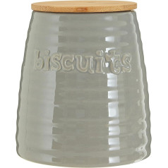 Premier Housewares Chalk Board Canister, White Ceramic with 8cm Chalk