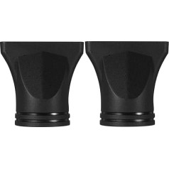 Homoyoyo Universal Hair Dryer Nozzle Attachment for Salon Styling Concentrator and Diffuser Tips, Universal Diffuser Cap for Dryer, Curly Hair, Hairdressing Accessories, Black, 2 Pack