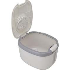 Airtight Rice Container Made of Food-Grade Material, Bug Proof Lid, Cereal, Sugar, Rishink (M Grey (10kg/22.0lb))