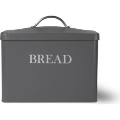 Garden Trading 1-Piece Bread Box in Charcoal