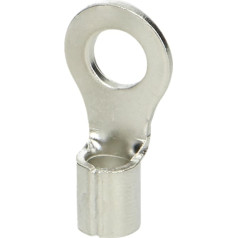 Neizolēta gredzenveida spaile, maksimālais šķērsgriezums 10 mm?, skrūvējama cilpa: M8, 100 gab.