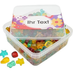 Deine Naschbox | Sugar-Free Fruit Gum Seafood | Personalised | 1 kg Snack Box | XL Bulk Pack - Designs for Many Occasions - Gift