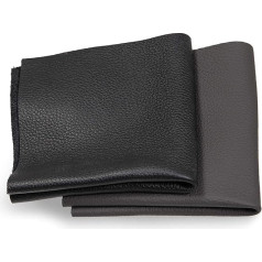 Leather Pieces - Various Leather Bundles in Various Black Shades, Leather Cut, Extra Large Pieces, High-Quality for Sewing, Leather Working, Crafts, Covering, Decoration, 0.5 kg - Minimum DIN A2