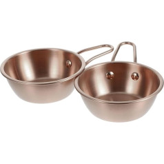 MUSISALY Korean Rice Bowl with Handle, Lightweight and Robust, Stainless Steel, Suitable for Restaurants or Home