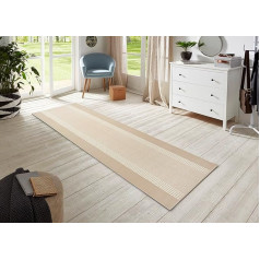 Hanse Home Carpet Runner Band 80 x 200 cm - Carpet Runner Soft Short Pile Rug Modern Design Runner for Hallway, Bedroom, Children's Room, Bathroom, Living Room, Kitchen Decorative Runner - Ivory