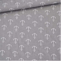 Pingianer Anchor 100% Cotton Fabric, Children’s Craft Sewing Fabric Sold by the Metre