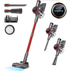 40000Pa Battery Vacuum Cleaner, 55 Min Running Time, Wireless Vacuum Cleaner with Touchscreen and Anti-Tangle Brush, Cordless Vacuum Cleaner & Handheld Vacuum Cleaner, Handle Vacuum Cleaner for Hard
